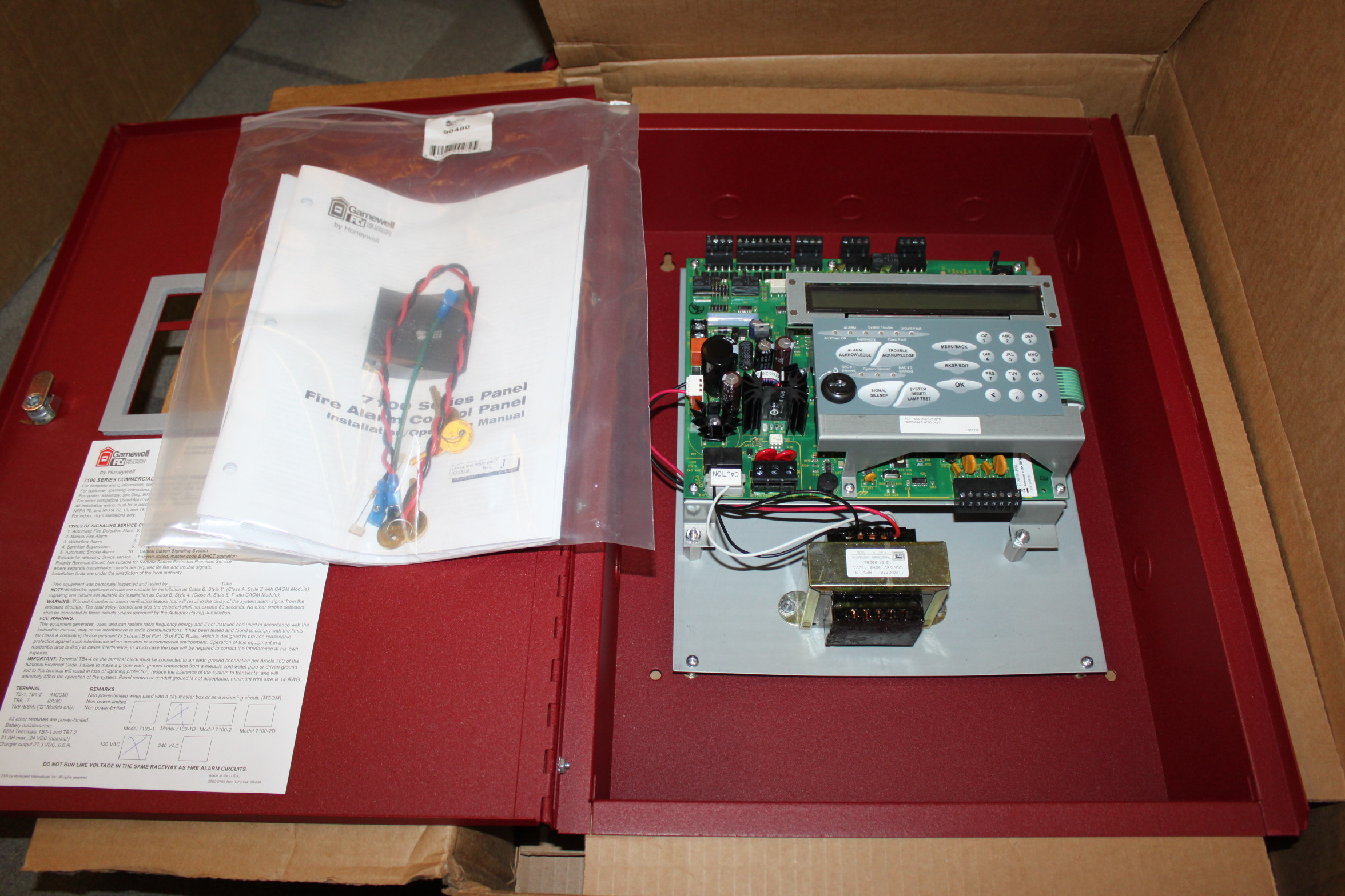 FCI GAMEWELL 71001DPNL FIRE ALARM CONTROL PANEL NIB! eBay