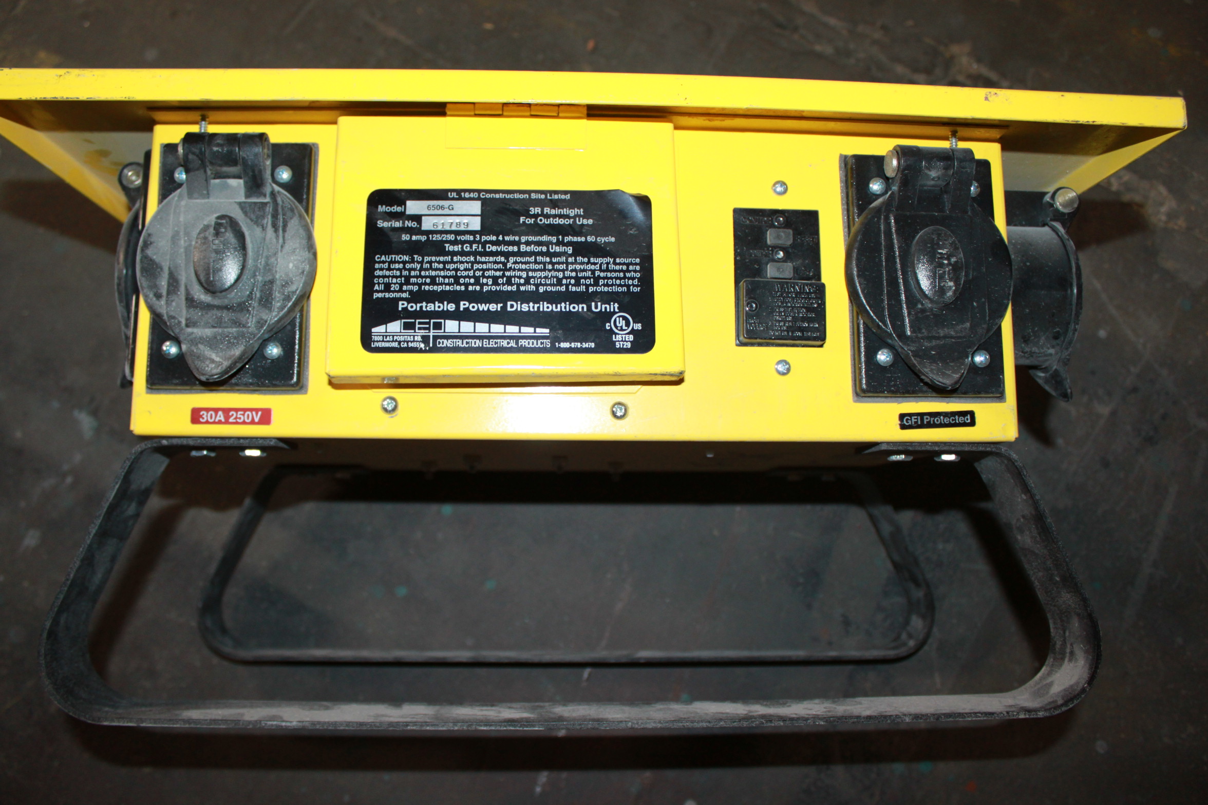 CEP 6506G PORTABLE GFCI POWER DISTRIBUTION SPIDER BOX eBay